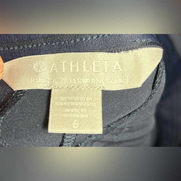 COPY - ATHLETA Tribeca Womens Bermuda Shorts Black  7" Inseam Size 6 Golf Pickl… - Picture 6 of 6